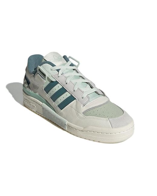Adidas Blue Forum Exhibit Low Shoes 'Off Cloud Core' for men