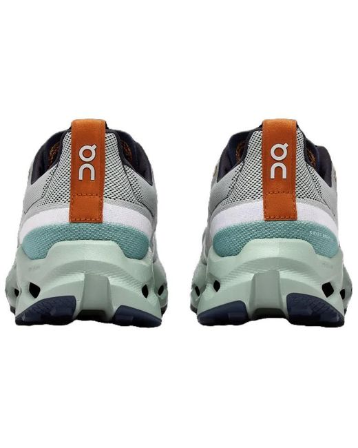 On Shoes Gray Cloudsurfer Trail 'Aloe Mineral' for men