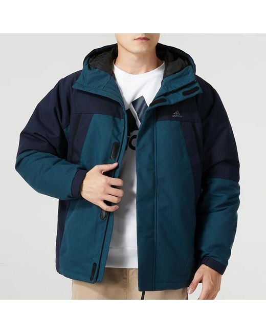 Adidas Blue Shrt Down Parka for men