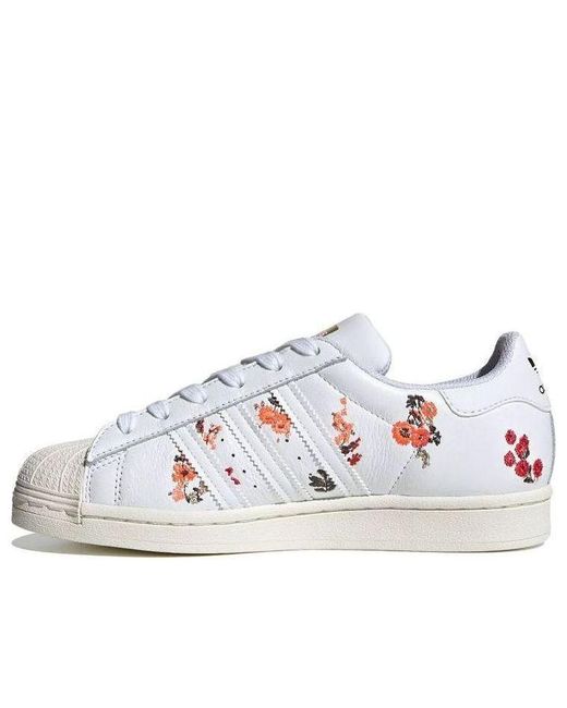 Adidas White (Wmns) Superstar Floral'