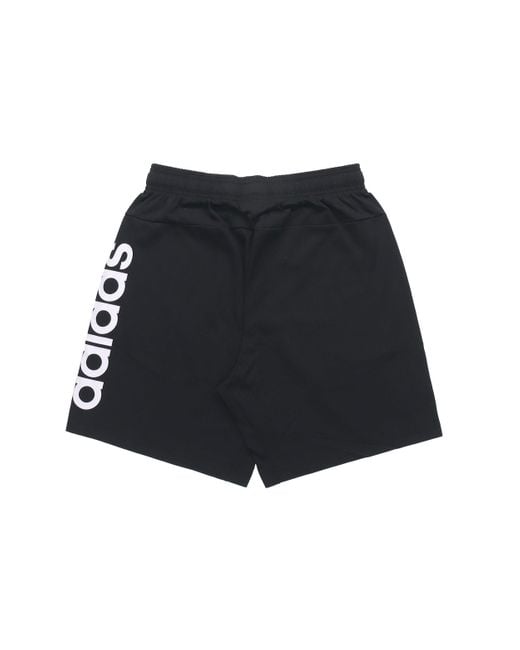 Adidas Black E Lin Shrt Sj Sports Knitted Shorts for men