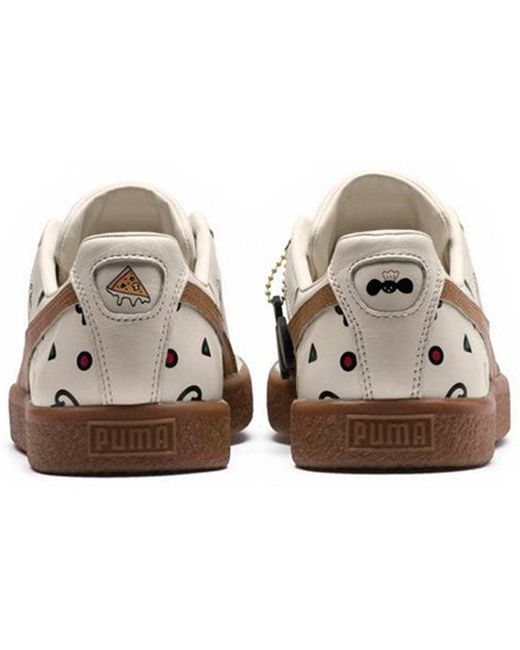 PUMA Brown Tyakasha X Clyde 'Birch' for men