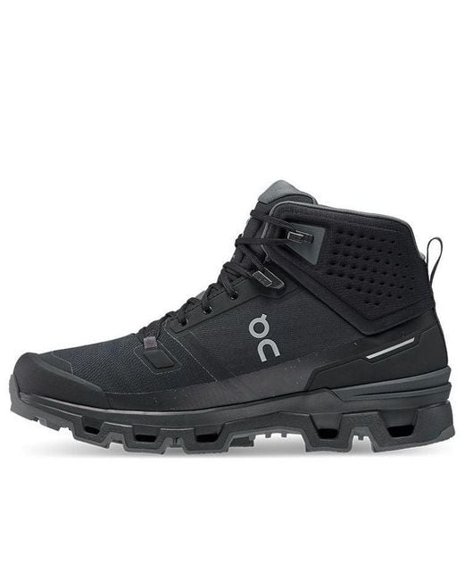 On Shoes Black Cloudrock 2 Waterproof for men