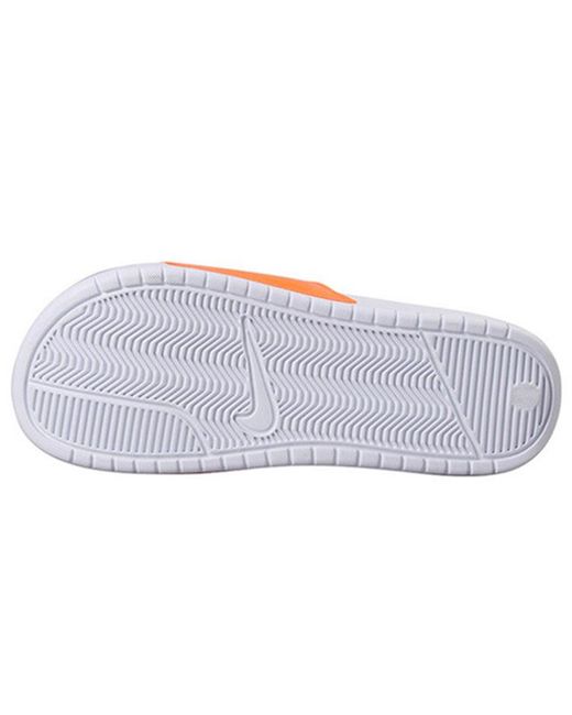 Nike Orange Benassi Jdi Print Slide for men