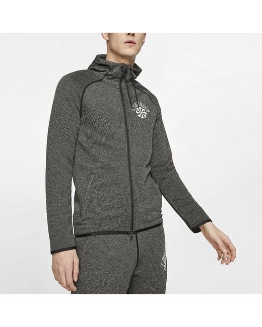 Nike Gray X Gyakusou Crossover Sports Hooded Casual Long Sleeves Knit for men