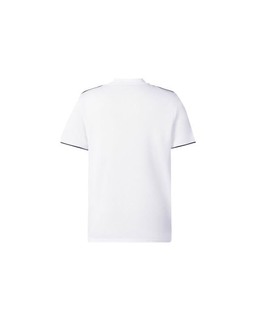 Adidas White Real Madrid 18-19 Season Fan Edition Home Alphabet Logo Stripe Sports Soccer/Football Short Sleeve Jersey for men