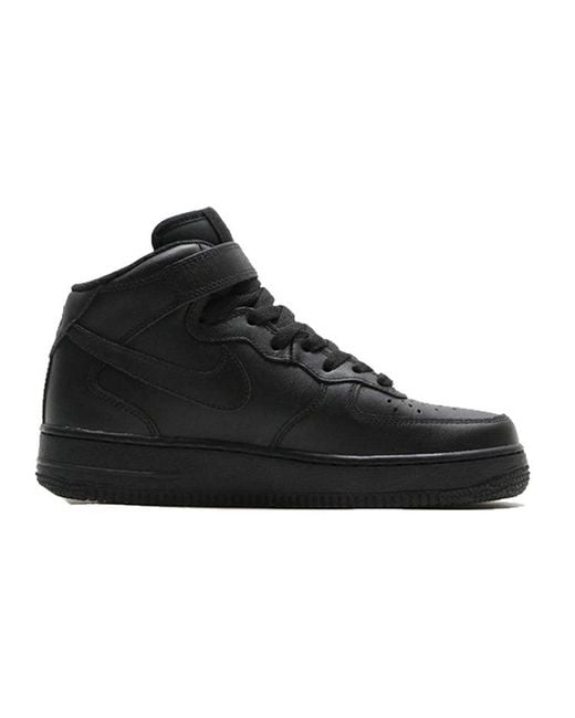 Nike Black Air Force 1 Mid 07 Le