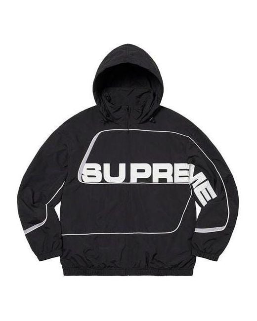 Supreme S Paneled Track Jacket Whtie' in Black for Men | Lyst UK