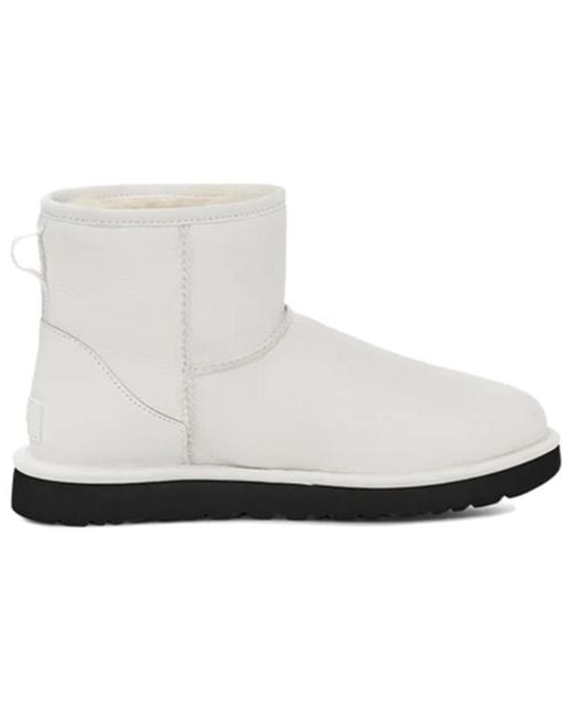 Ugg White (Wmns) Classic Mini Side Logo Boot 'Ultra Matte'