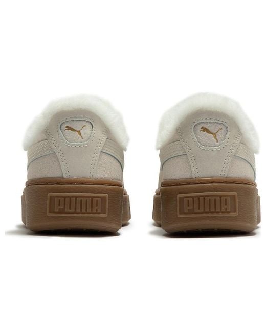 PUMA White (Wmns) Suede Platfprm