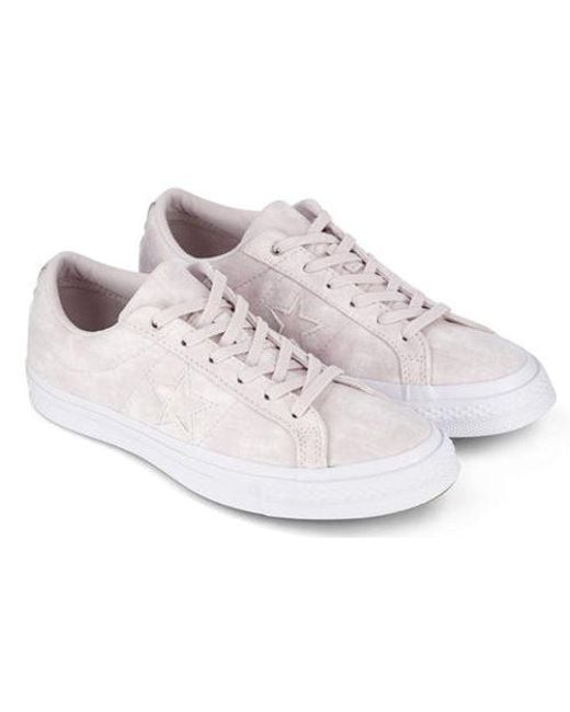 Converse White One Star Ox Barely Rose for men
