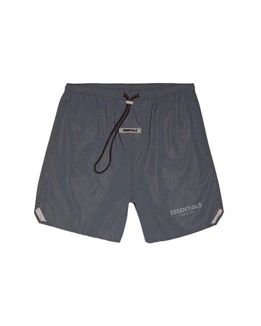 Fear Of God Blue Fw20 Reflective Volley Shorts for men