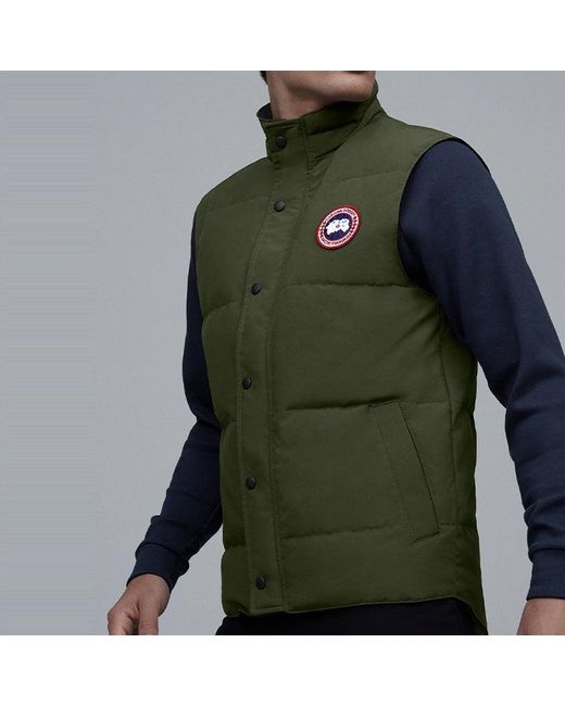 Canada Goose Green Garson Vest 'Army' for men