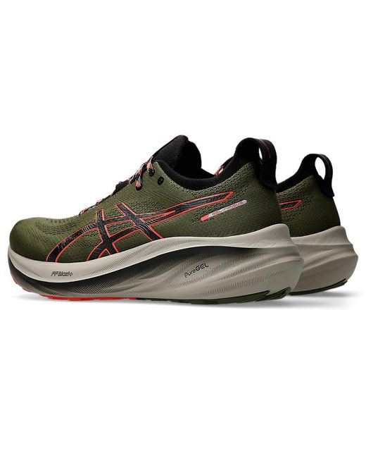 Asics Black Gel Nimbus 26 Running Shoe S Road Shoes Nature Bathing 9.5 for men