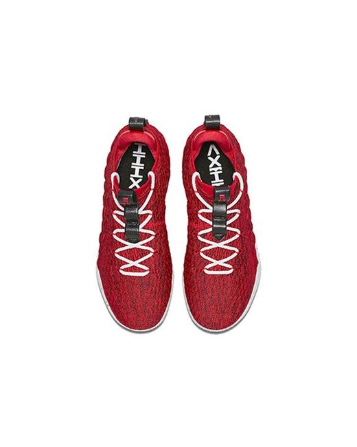 Nike Red Lebron 15 Low Ep 'University' for men