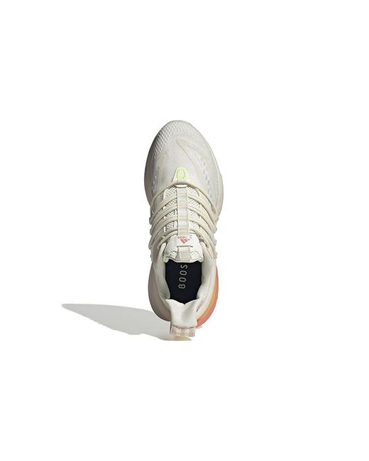 Adidas White (Wmns) Alphaboost V1 'Off Lucid Lemon'