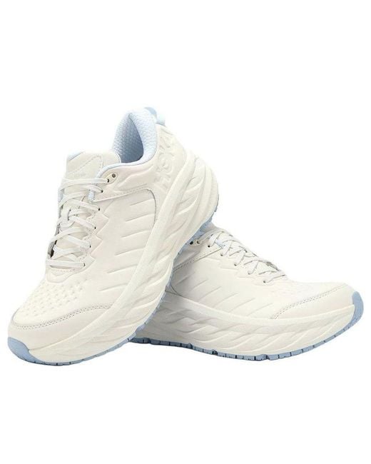 Hoka One One White Bondi Sr 'Alabaster Overcast' for men