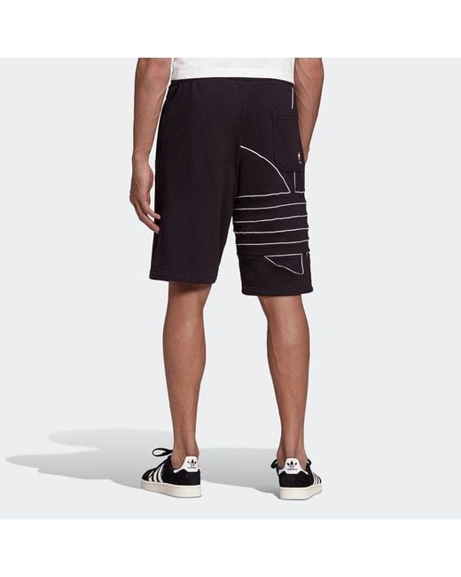 Adidas Blue Originals Logo Print Sports Shorts for men