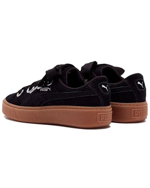 PUMA Blue (Wmns) Platform Kiss Suede