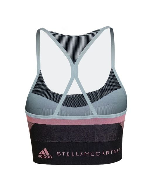 Adidas Gray (Wmns) By Stella Mccartney Truestrength Yoga Knit Light Support Bra