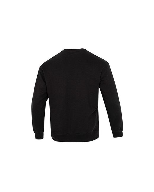 PUMA Black Team Crew Logo Sweatshirt for men