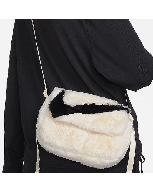 Nike Natural Sportswear Futura 365 Faux Fur Crossbody Bag 1L 'Guava Ice'
