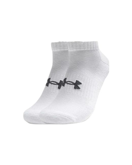Under Armour Black Core No Show Socks (3 Pack)
