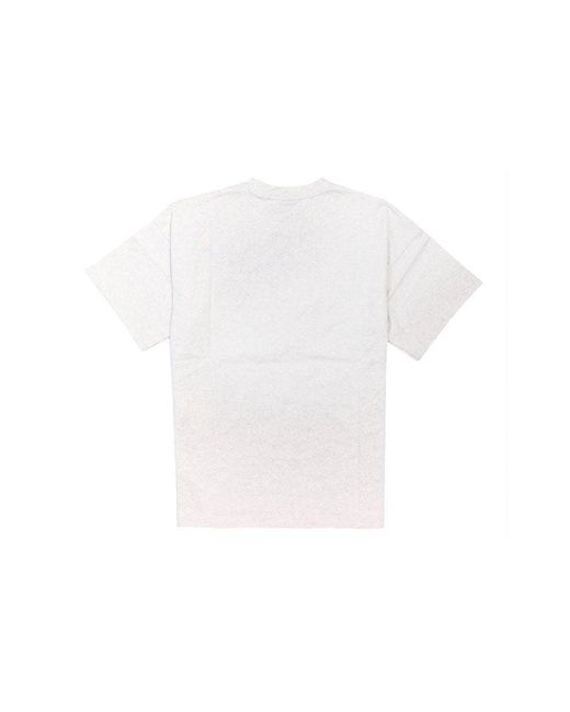 Nike White Sportswear Loose Casual Sports Round Neck Short Sleeve for men