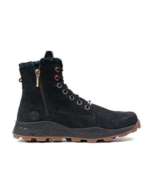 Timberland Black Brooklyn Side Zip Boots for men