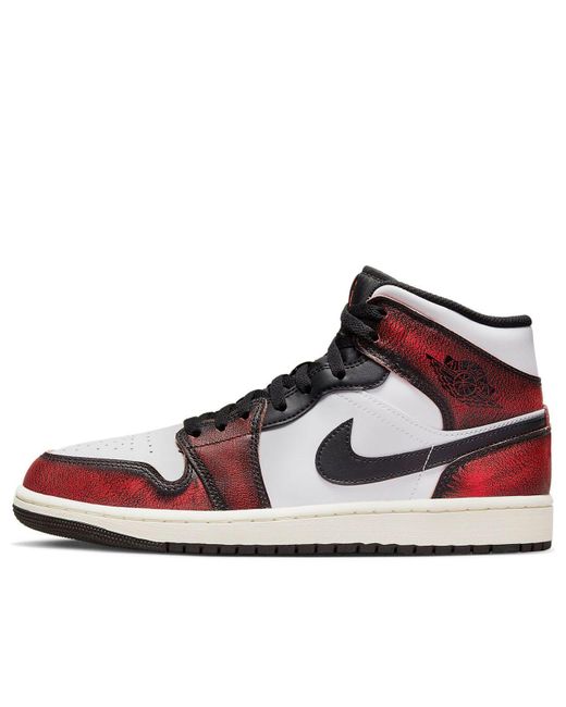 Nike Brown 1 Mid 'Wear-Away Chicago' for men