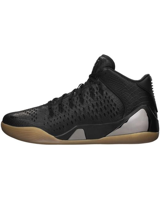 Nike Black Kobe 9 Mid Ext Qs "snakeskin" Shoes for men