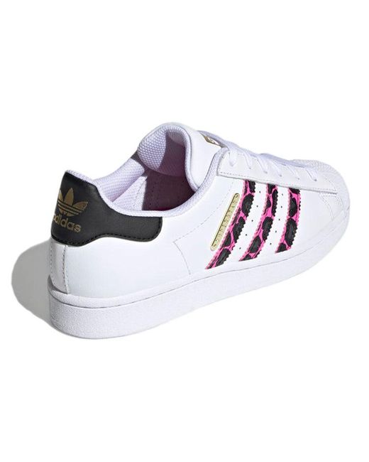 Adidas White (Wmns) Superstar Metallic'