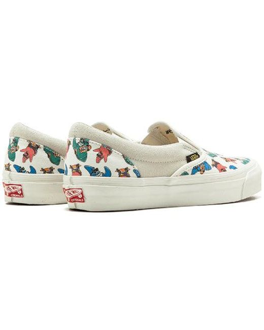 Vans White Og Classic Slip-On Lx 'Spongebob' for men