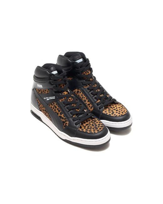 PUMA Black Slipstream Mid Mij Leopard Atm for men