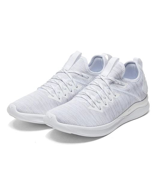 PUMA White Ignite Flash Evoknit for men