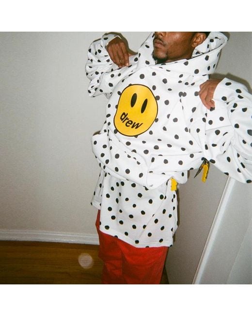 Drew House White Mascot Deconstructed Hoodie for men