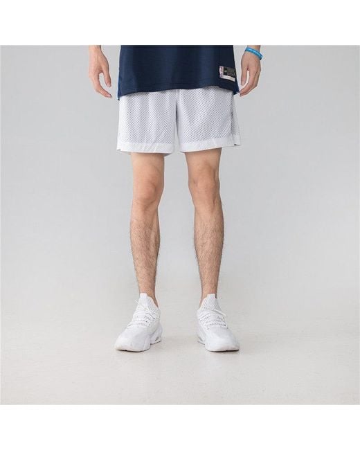 Nike Blue Basketball Training Reversible Breathable Shorts for men