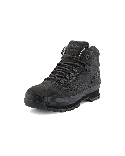 Timberland Black X Mountaineering Euro Hiker Boots Suede' for men