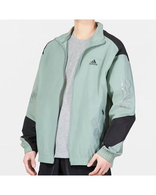 Adidas Blue St Gf Mh Woven Jackets for men