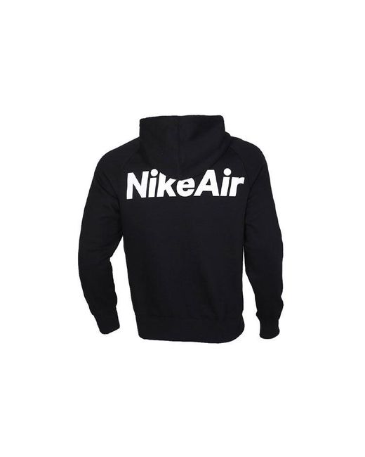 Nike Black Air Full-Length Zipper Cardigan Fleece for men