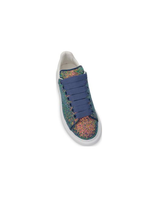 McQueen Blue (Wmns) Oversized Sneaker Glitter 'Petrol'