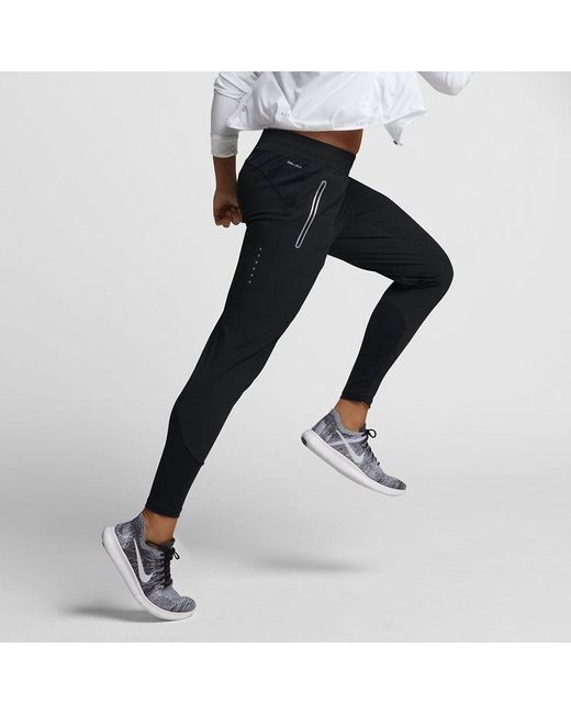 Nike Blue (Wmns) Small Logo Elastic Waistband Running Sports Long Pants