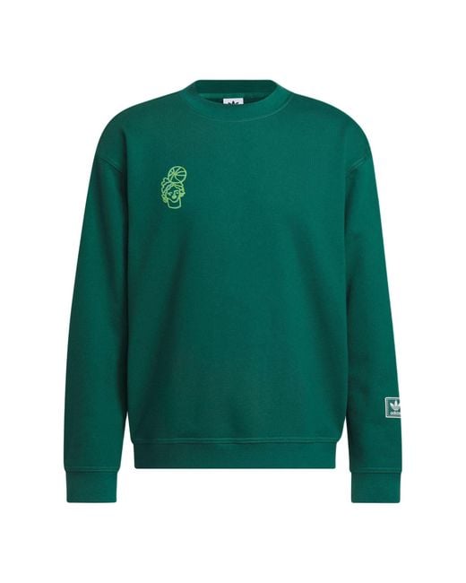 Adidas Green Hoop York City Crewneck Sweatshirt Asia Sizing for men