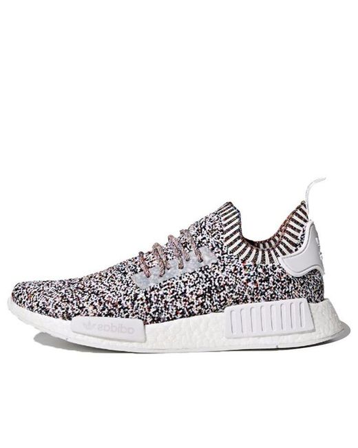Adidas White Nmd_r1 Primeknit 'color Static' for men