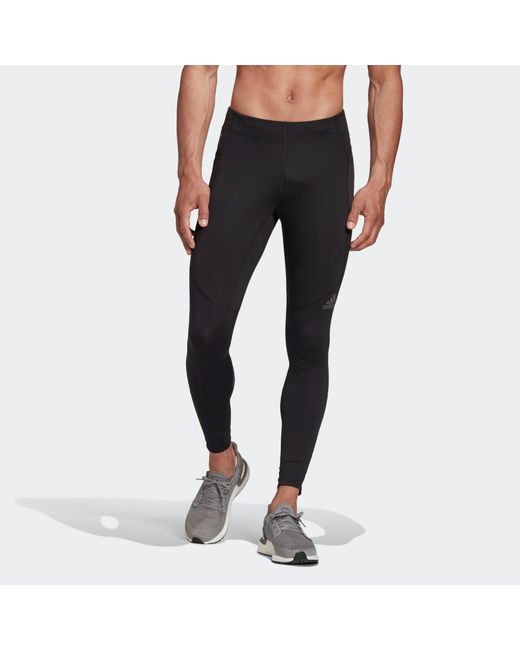 Adidas Black Tight Running Training Sports Gym Pants for men
