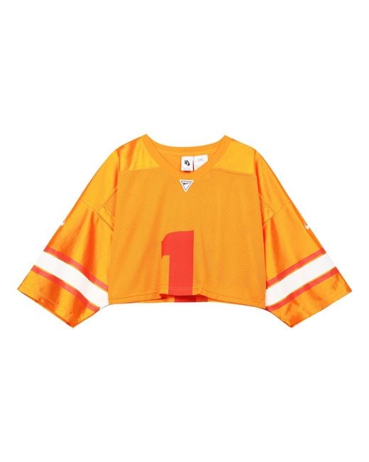 Nike Orange (Wmns) Lab Collection Rugby Short Sleeve