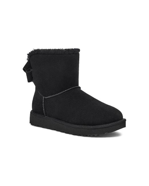 Ugg Black (Wmns) Mini Bailey Suede Bow