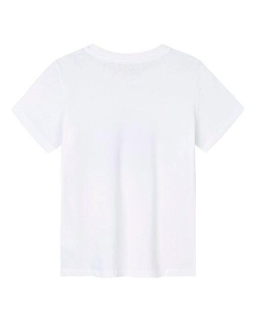 Converse White (Wmns) Logo Printed T-Shirt
