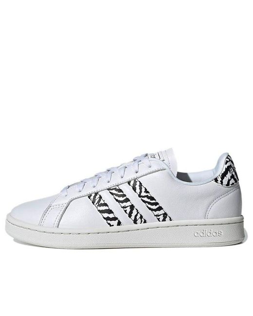 Adidas White (Wmns) Grand Court 'Zebra'