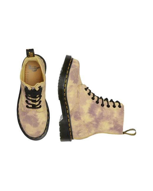 Dr. Martens Brown (Wmns) 1460 Pascal Tie Dye Leather Lace Up Boots 'Burnt'